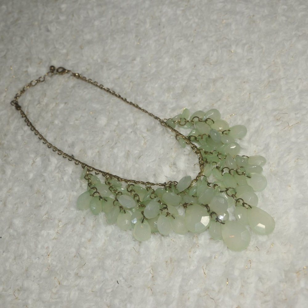 Waterfall Crystal Clusters Statement Necklace